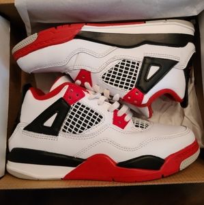 Jordan 4 Retro Red White Black